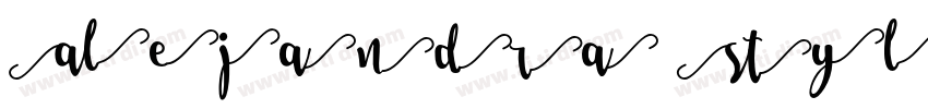 Alejandra Stylistic字体转换